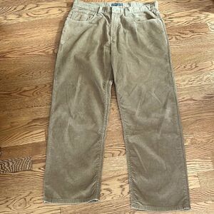 Saddlebred Khaki Corduroy Pants 36x30